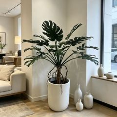 Home Decorative Artificial Monstera Potted Plant For Modern Home Decoration,Home Decorative Artificial Monstera Potted Plant For Modern Home