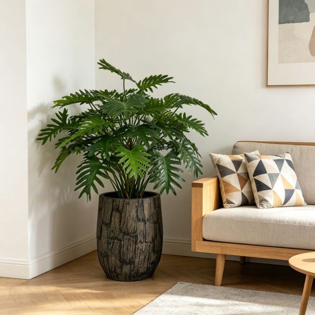 Evergreen Artificial Philodendron Xanadu Plant For Indoor Decor,Evergreen Artificial Philodendron Xanadu Plant For Indoor Decor