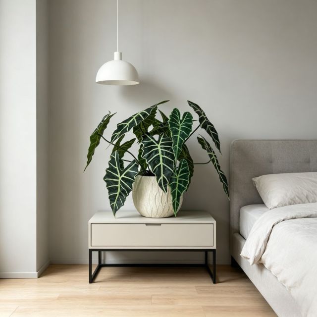 Premium Quality Realistic Artificial Alocasia Plants For Modern Home Decor,Premium Quality Realistic Artificial Alocasia Plants For Modern Home Decor
