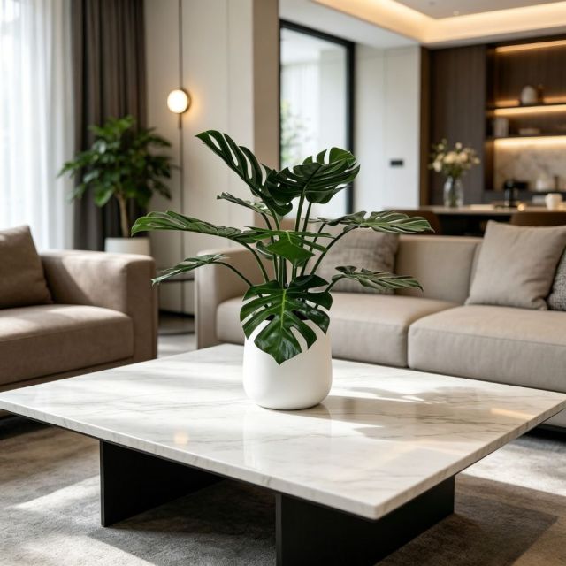 Nearly Natural Artificial Monstera Potted Plant For Modern  Home Decor,Nearly Natural Artificial Monstera Potted Plant For Modern  Home Decor