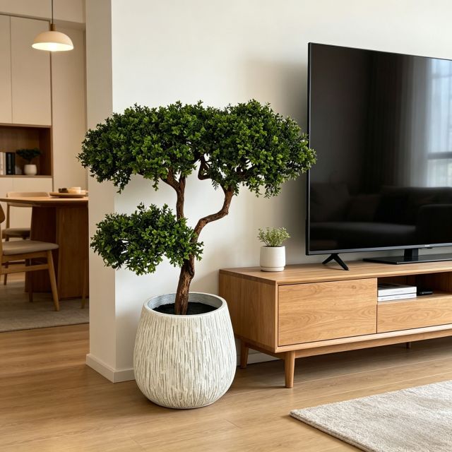  High Simulated Decorative Faux Greenery Boxwood Plants for Modern Interior Decor, High Simulated Decorative Faux Greenery Boxwood Plants for Modern Interior Decor