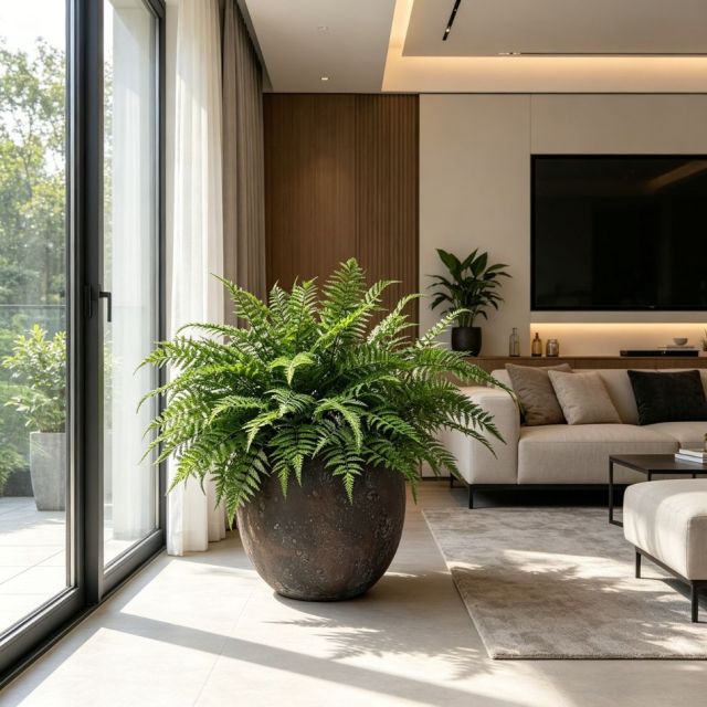 Nearly Natural Artificial Boston Fern Potted Plant For Interior Decoration,Nearly Natural Artificial Boston Fern Potted Plant For Interior Decoration