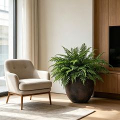 Nearly Natural Artificial Boston Fern Potted Plant For Interior Decoration,Nearly Natural Artificial Boston Fern Potted Plant For Interior Decoration