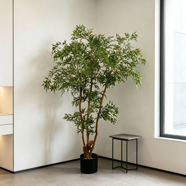 Premium Quality Artificial Polyscias Tree Potted plant For Living Room,Premium Quality Artificial Nandina Tree Potted plant For Living Room