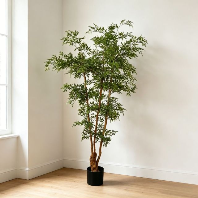 Highly Realistic Artificial Polyscias Tree Home Decor Evergreen Potted Plant,Highly Realistic Artificial Polyscias Tree Home Decor Evergreen Potted Plant