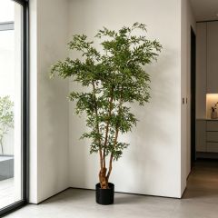 Highly Realistic Artificial Polyscias Tree Home Decor Evergreen Potted Plant,Highly Realistic Artificial Polyscias Tree Home Decor Evergreen Potted Plant