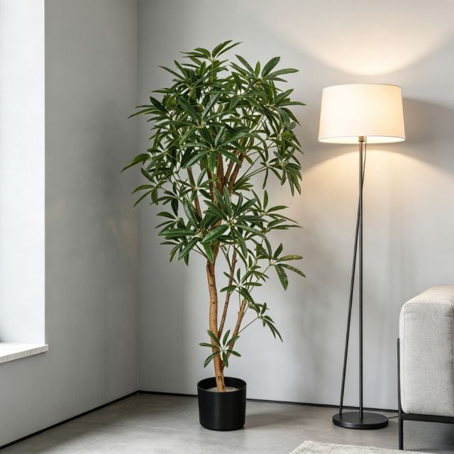 Highly Realistic Artificial Schefflera Tree Potted Plant For Home Decor,Highly Realistic Artificial Schefflera Tree Potted Plant For Home Decor