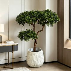  High Simulated Decorative Faux Greenery Boxwood Plants for Modern Interior Decor, High Simulated Decorative Faux Greenery Boxwood Plants for Modern Interior Decor