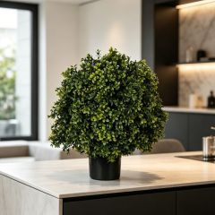 47CM Nearly Natural Artificial Boxwood Potted Plant for Tabletop Decor,47CM Nearly Natural Artificial Boxwood Potted Plant for Tabletop Decor