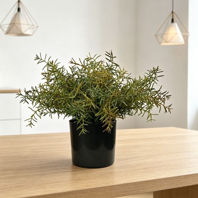 30CM High Simulated Artificial Rosemary Potted Plant for Indoor Decor,30CM High Simulated Artificial Rosemary Potted Plant, Artificial Plants Indoor for Home Office Decor, Realistic Fake Plants for Desk, Small Faux Greenery for Shelf & Bathroom Decor