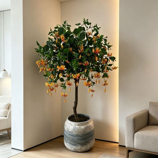 155CM Custom Design Decorative Artificial Wisteria Tree in Pot,155CM Custom Design Decorative Artificial Osmanthus tree in Pot