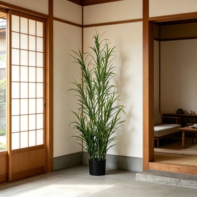 150CM High Simulated Artificial Potted Ornamental Grass for Interior Decor,150CM High Simulated Artificial Potted Ornamental Grass for Interior Decor