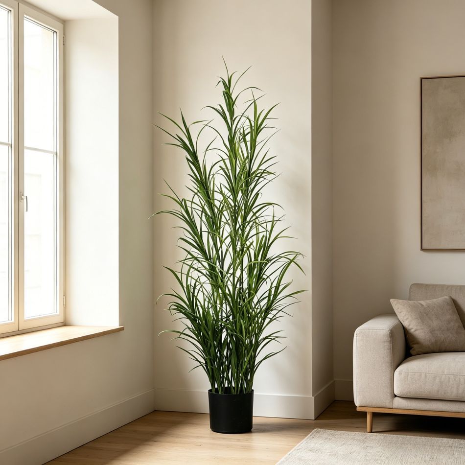 150CM High Simulated Artificial Potted Ornamental Grass for Interior Decor,150CM High Simulated Artificial Potted Ornamental Grass for Interior Decor