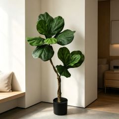 90CM High Simulated Artificial Fiddle Leaf Fig Potted Tree for Home/Office/Hotel Decor,90CM High Simulated Artificial Fiddle Leaf Fig Potted Tree for Home/Office/Hotel Decor
