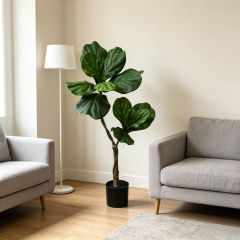 90CM High Simulated Artificial Fiddle Leaf Fig Potted Tree for Home/Office/Hotel Decor,90CM High Simulated Artificial Fiddle Leaf Fig Potted Tree for Home/Office/Hotel Decor