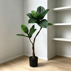 90CM Highly Realistic Modern Home Decor Artificial Rubber Tree in Pot,90CM Highly Realistic Modern Home Decor Artificial Rubber Tree in Pot