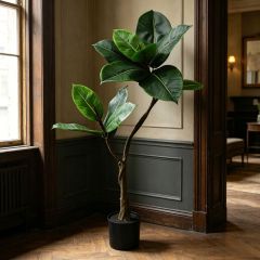 90CM Highly Realistic Modern Home Decor Artificial Rubber Tree in Pot,90CM Highly Realistic Modern Home Decor Artificial Rubber Tree in Pot