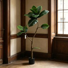 120CM Premium Quality Artificial Potted Rubber Tree for Indoor Decor,120CM Premium Quality Artificial Potted Rubber Tree for Indoor Decor