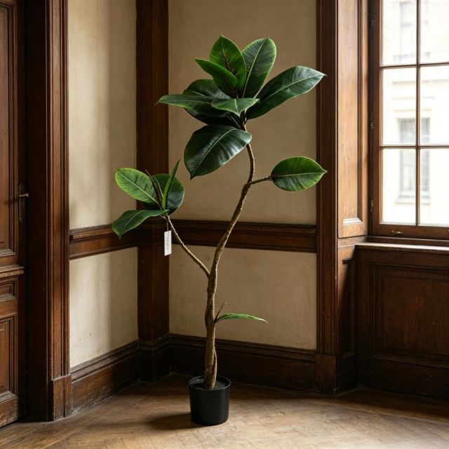 120CM Premium Quality Artificial Potted Rubber Tree for Indoor Decor,120CM Premium Quality Artificial Potted Rubber Tree for Indoor Decor