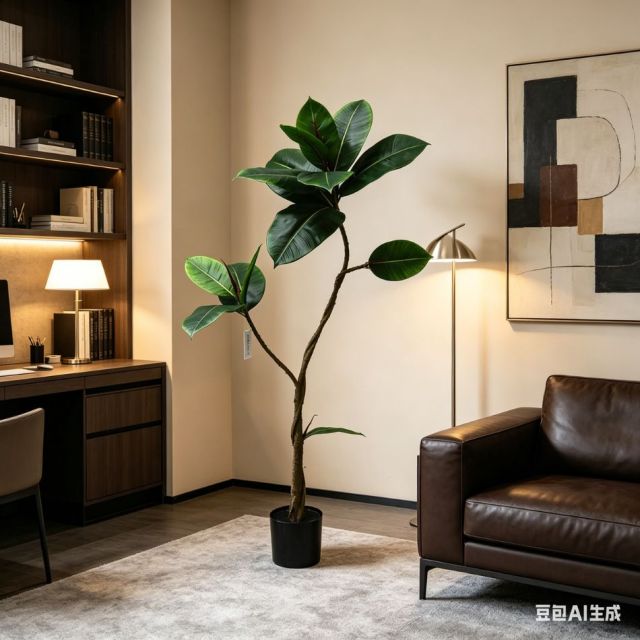 120CM Premium Quality Artificial Potted Rubber Tree for Indoor Decor,120CM Premium Quality Artificial Potted Rubber Tree for Indoor Decor