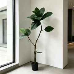 120CM Premium Quality Artificial Potted Rubber Tree for Indoor Decor,120CM Premium Quality Artificial Potted Rubber Tree for Indoor Decor