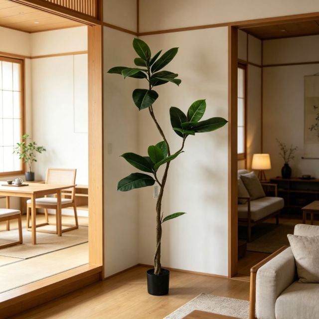 150CM High Simulated Modern House Decor Artificial Rubber Tree in Pot,150CM High Simulated Modern House Decor Artificial Rubber Tree in Pot