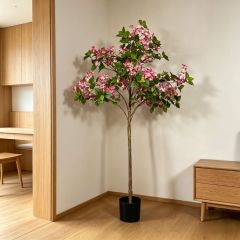 150CM Nearly Natural Artificial Bougainvillea Flower Tree Potted Plant for interior Decor,150CM Nearly Natural Artificial Bougainvillea Tree Potted Plant for interior Decor