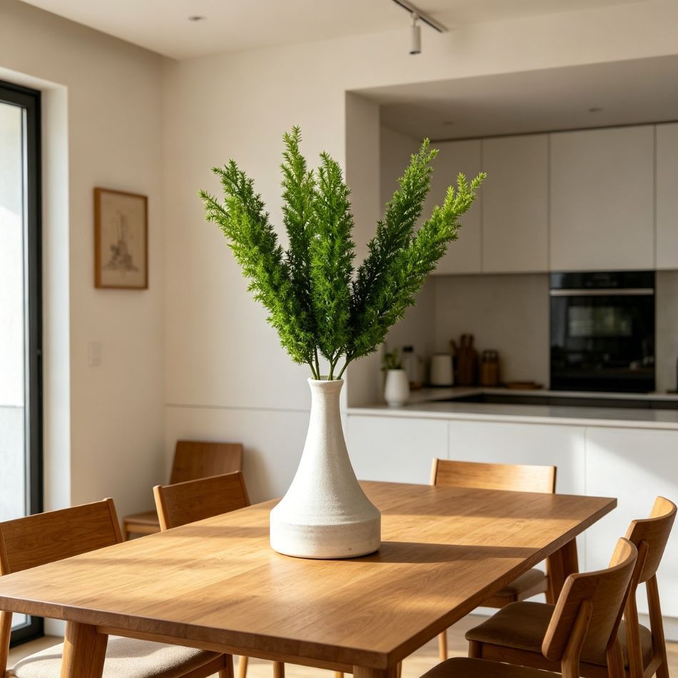 Foxtail Fern Artificial Greenery Stems,Fake Radix Asparagi Plants for Table Vase Filler Farmhouse Indoor Outdoor Home Decoration,Foxtail Fern Artificial Greenery Stems,Fake Radix Asparagi Plants for Table Vase Filler Farmhouse Indoor Outdoor Home Decoration