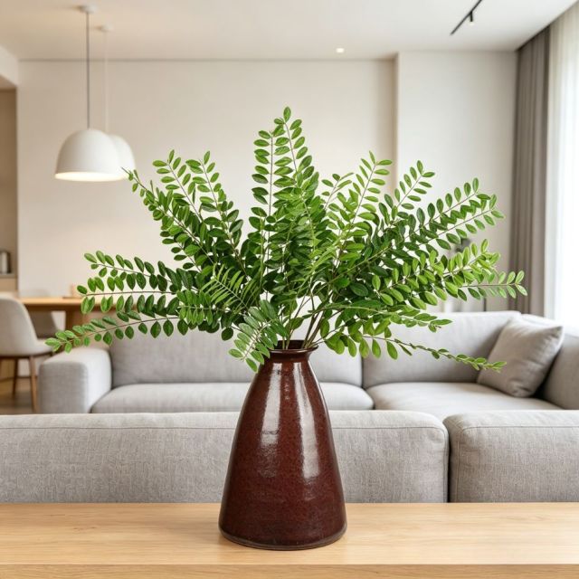 High Simulated Artificial Sophora Leaf Branch Arrangement Plant for Indoor Decor,High Simulated Artificial Sophora Leaf Branch Arrangement Plant for Indoor Decor