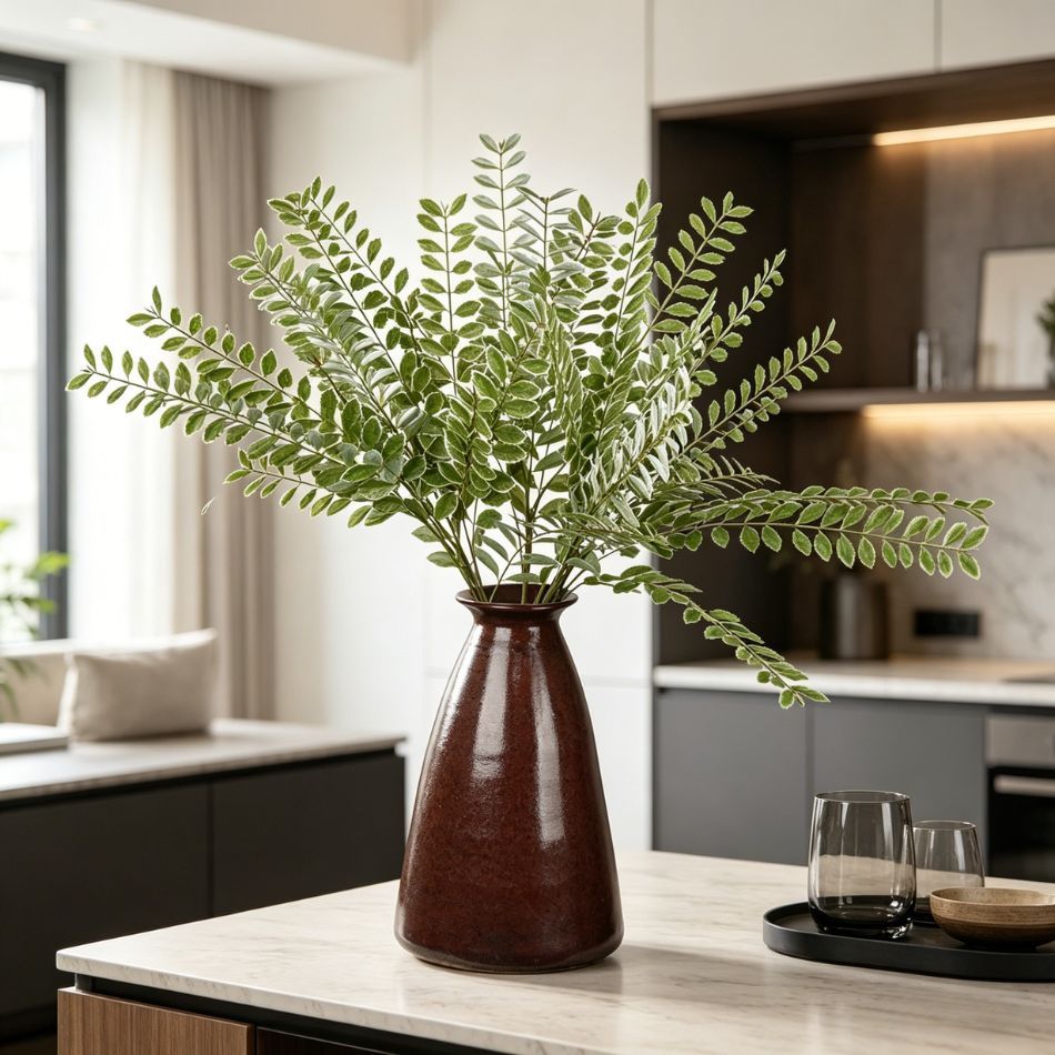 High Simulated Artificial Sophora Leaf Branch Arrangement Plant for Indoor Decor,High Simulated Artificial Sophora Leaf Branch Arrangement Plant for Indoor Decor