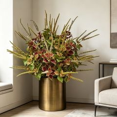 High Quality Artificial Coleus Floral Arrangement Potted Plant for Indoor Decor,High Quality Artificial Coleus Floral Arrangement Potted Plant for Indoor Decor