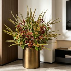 High Quality Artificial Coleus Floral Arrangement Potted Plant for Indoor Decor,High Quality Artificial Coleus Floral Arrangement Potted Plant for Indoor Decor