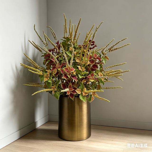 High Quality Artificial Coleus Floral Arrangement Potted Plant for Indoor Decor,High Quality Artificial Coleus Floral Arrangement Potted Plant for Indoor Decor
