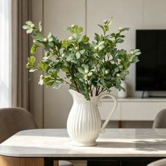 Premium Quality Artificial Golden Chrysanthemum Leaf Spray for Indoor Decor,Premium Quality Artificial Golden Chrysanthemum Leaf Spray for Indoor Decor