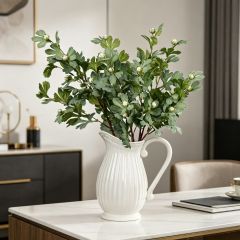 Premium Quality Artificial Golden Chrysanthemum Leaf Spray for Indoor Decor,Premium Quality Artificial Golden Chrysanthemum Leaf Spray for Indoor Decor