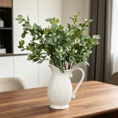 Premium Quality Artificial Golden Chrysanthemum Leaf Spray for Indoor Decor,Premium Quality Artificial Golden Chrysanthemum Leaf Spray for Indoor Decor