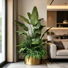 Custom design Artificial Tropical Greenery Arrangement for Home/Office/Hotel Decor,High Simulated Artificial Tropical Greenery Arrangement for Home/Office/Hotel Decor