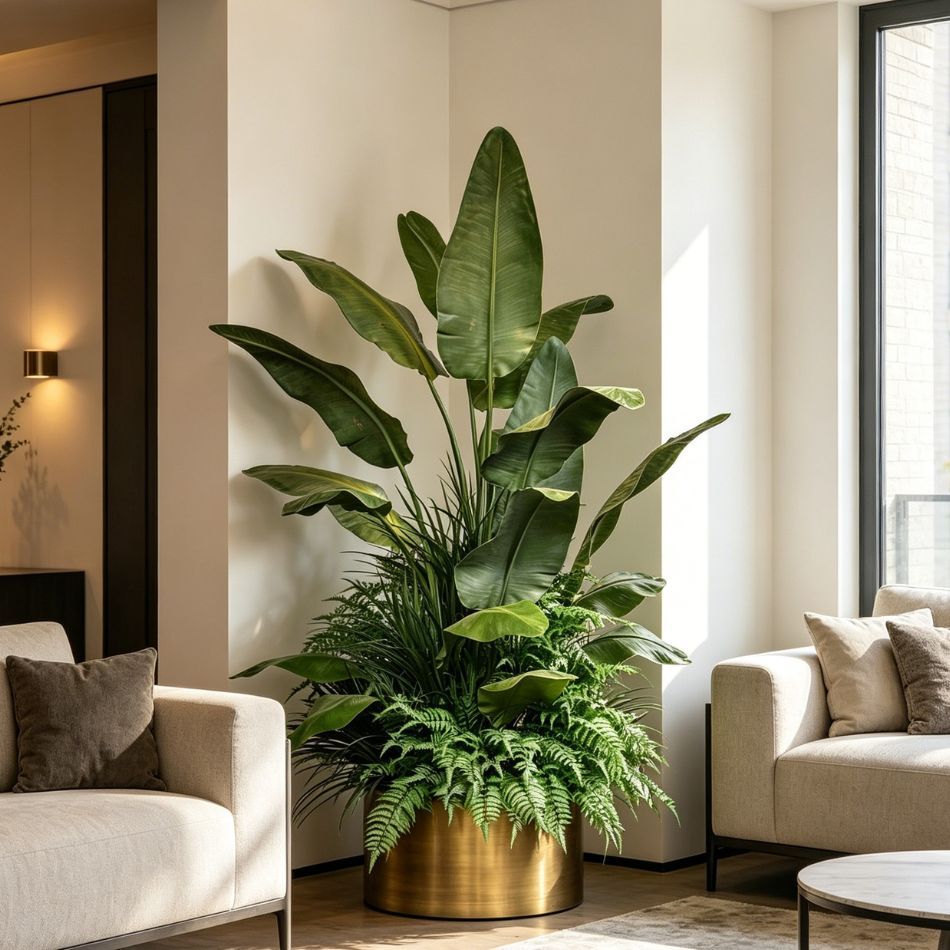 Custom design Artificial Tropical Greenery Arrangement for Home/Office/Hotel Decor,High Simulated Artificial Tropical Greenery Arrangement for Home/Office/Hotel Decor