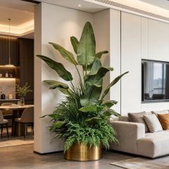 Custom design Artificial Tropical Greenery Arrangement for Home/Office/Hotel Decor,High Simulated Artificial Tropical Greenery Arrangement for Home/Office/Hotel Decor
