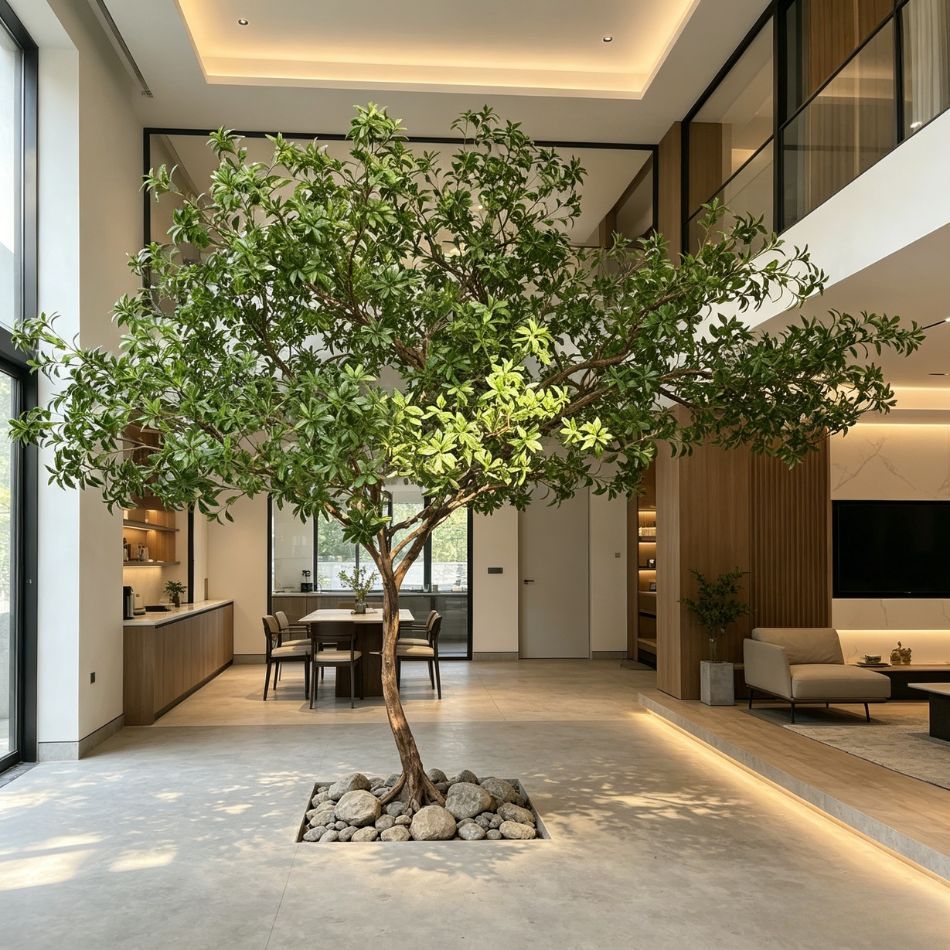 270CM Custom Design Artificial Pieris japonica tree for Interior Decor,270CM Custom Design Artificial Pieris japonica tree for Interior Decor