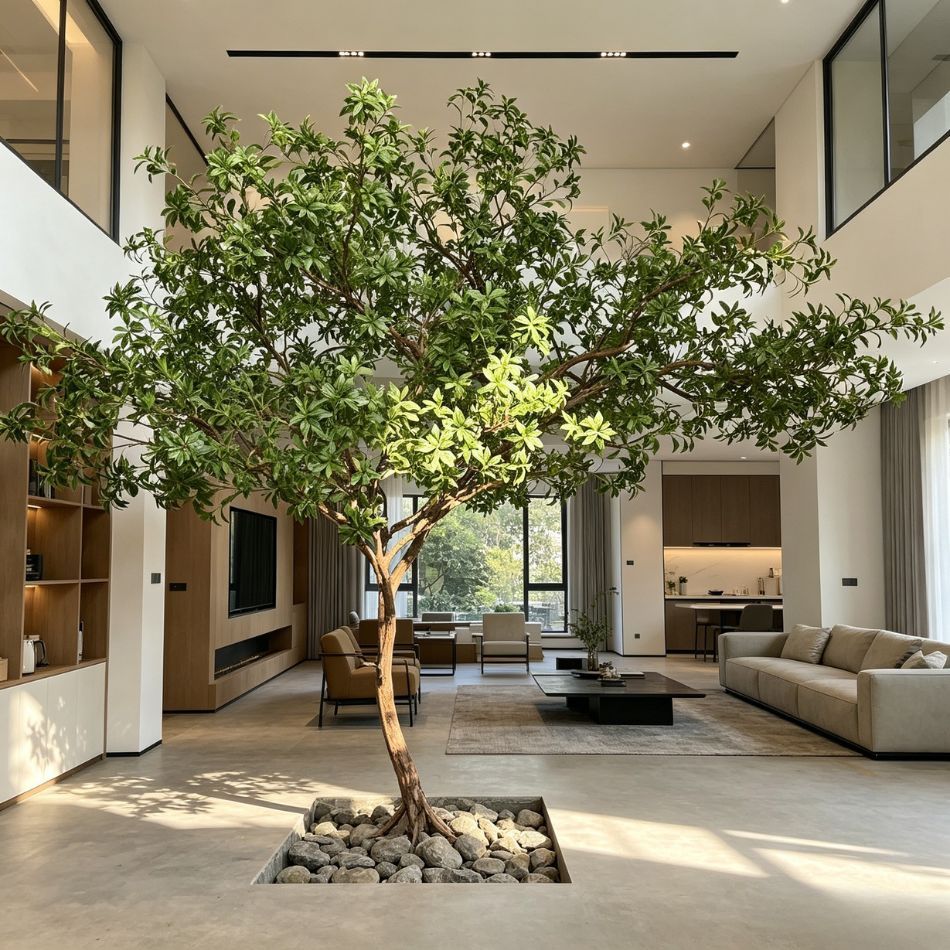 270CM Custom Design Artificial Pieris japonica tree for Interior Decor,270CM Custom Design Artificial Pieris japonica tree for Interior Decor