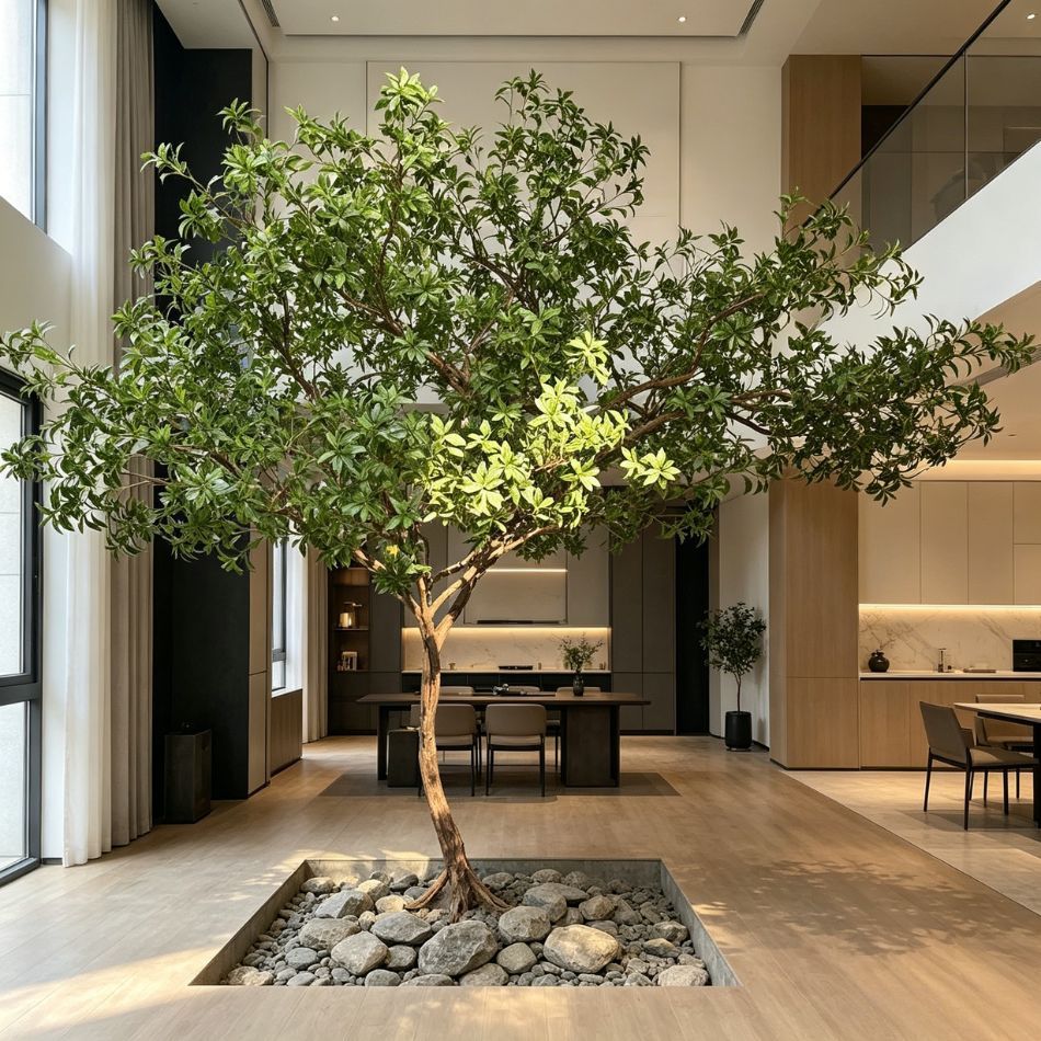 270CM Custom Design Artificial Pieris japonica tree for Interior Decor,270CM Custom Design Artificial Pieris japonica tree for Interior Decor