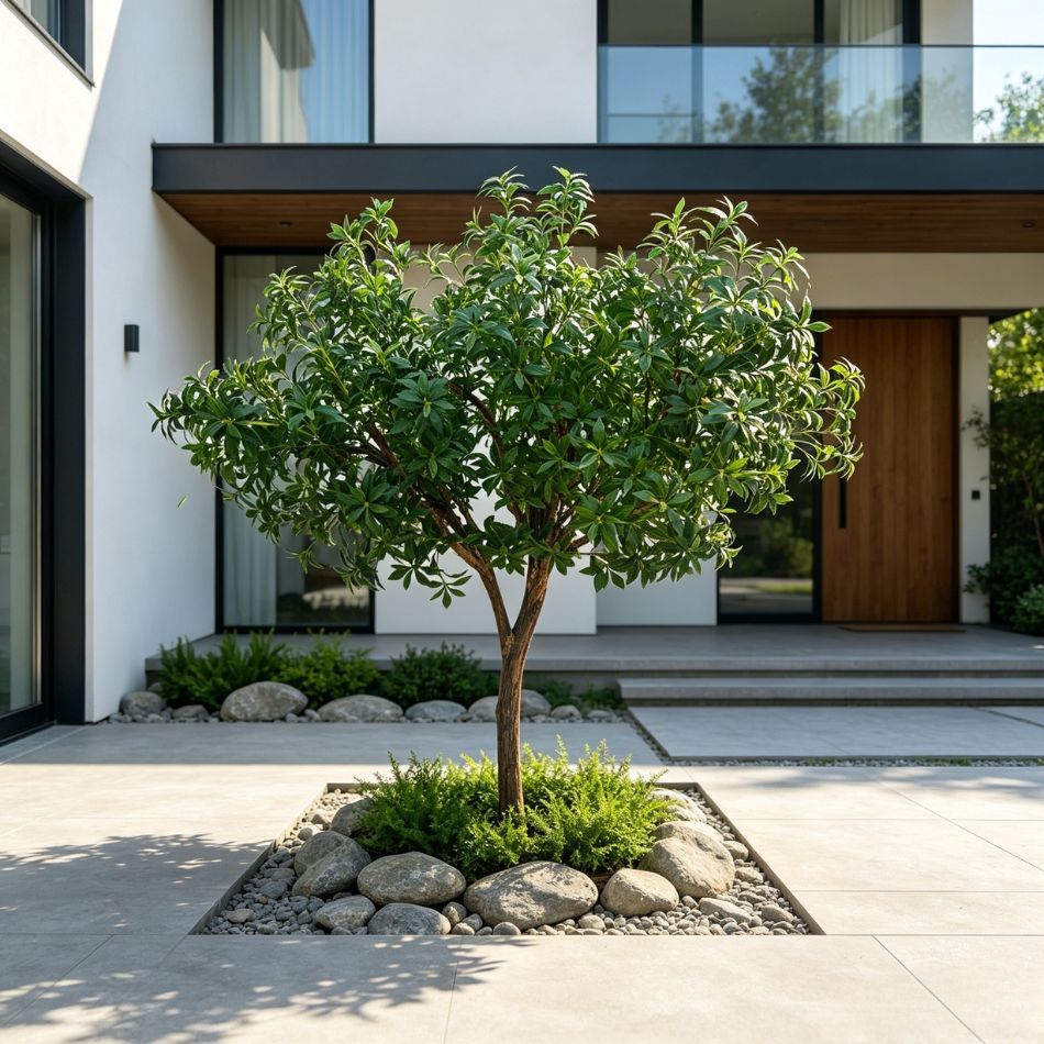 200CM Custom Design Single Trunk Artificial Pieris Japonica Floor Tree for Interior Design,200CM Custom Design Single Trunk Artificial Pieris Japonica Floor Tree for Interior Design