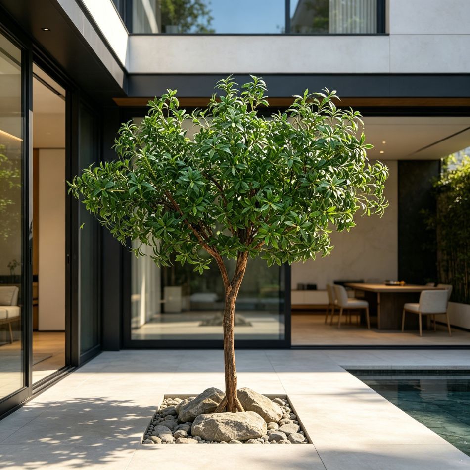 200CM Custom Design Single Trunk Artificial Pieris Japonica Floor Tree for Interior Design,200CM Custom Design Single Trunk Artificial Pieris Japonica Floor Tree for Interior Design