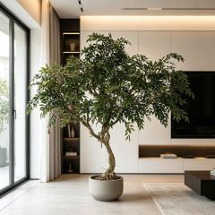 215CM Custom Design  Artificial Russian Olive Tree for Home Decor,Custom Design  Artificial Russian Olive Tree