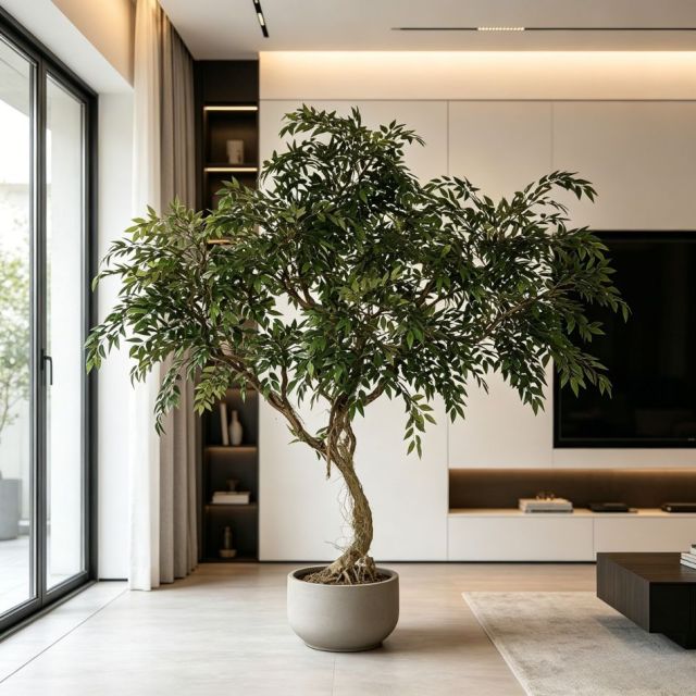 215CM Custom Design  Artificial Russian Olive Tree for Home Decor,Custom Design  Artificial Russian Olive Tree