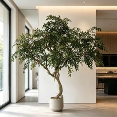 215CM Custom Design  Artificial Russian Olive Tree for Home Decor,Custom Design  Artificial Russian Olive Tree