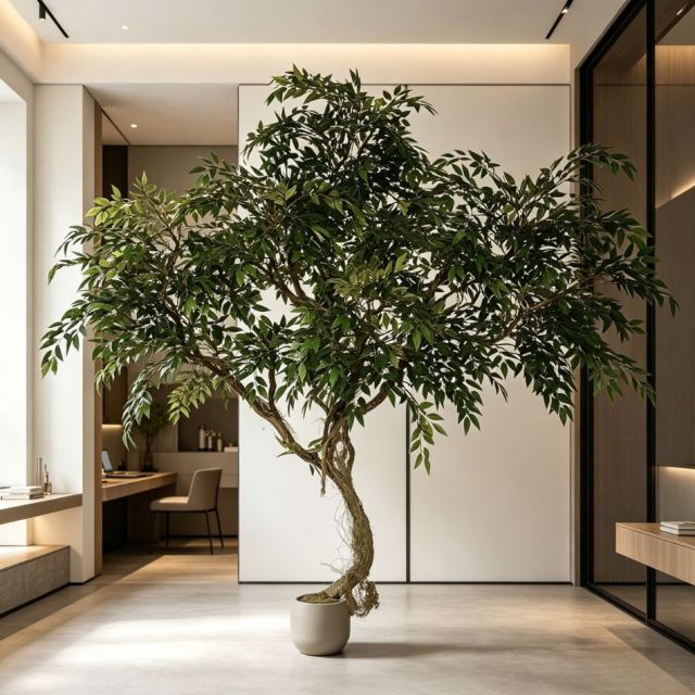 215CM Custom Design  Artificial Russian Olive Tree for Home Decor,Custom Design  Artificial Russian Olive Tree
