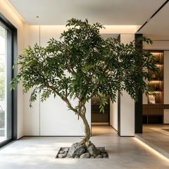215CM Custom Design  Artificial Russian Olive Tree for Home Decor,Custom Design  Artificial Russian Olive Tree