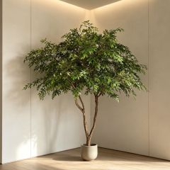 300CM Custom Design Natural Trunk Artificial Russian Olive Floor Tree for Interior Decor,300CM Custom Design Natural Trunk Artificial Russian Olive Floor Tree for Interior Decor